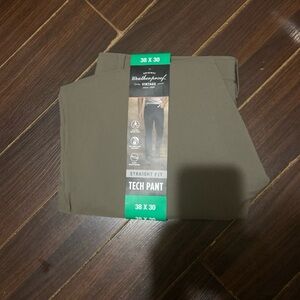 Weatherproof Vintage Mens Tech Pant Straight Fit Tan 38 X 30